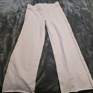 Frank & Eileen Light Pink Wide Leg Pants No Draw String